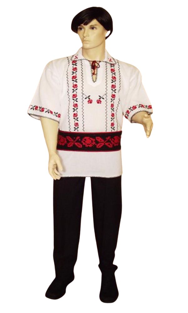 Costum Popular Barbati cu Maneca Scurta  Anton 2