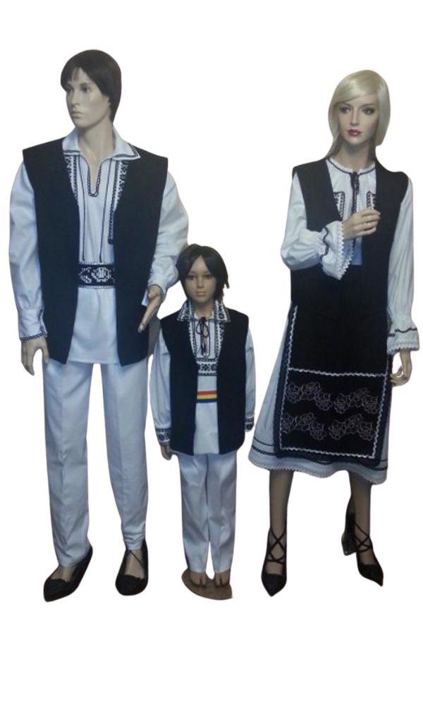 Costum Popular Cuplu  Cu Vesta