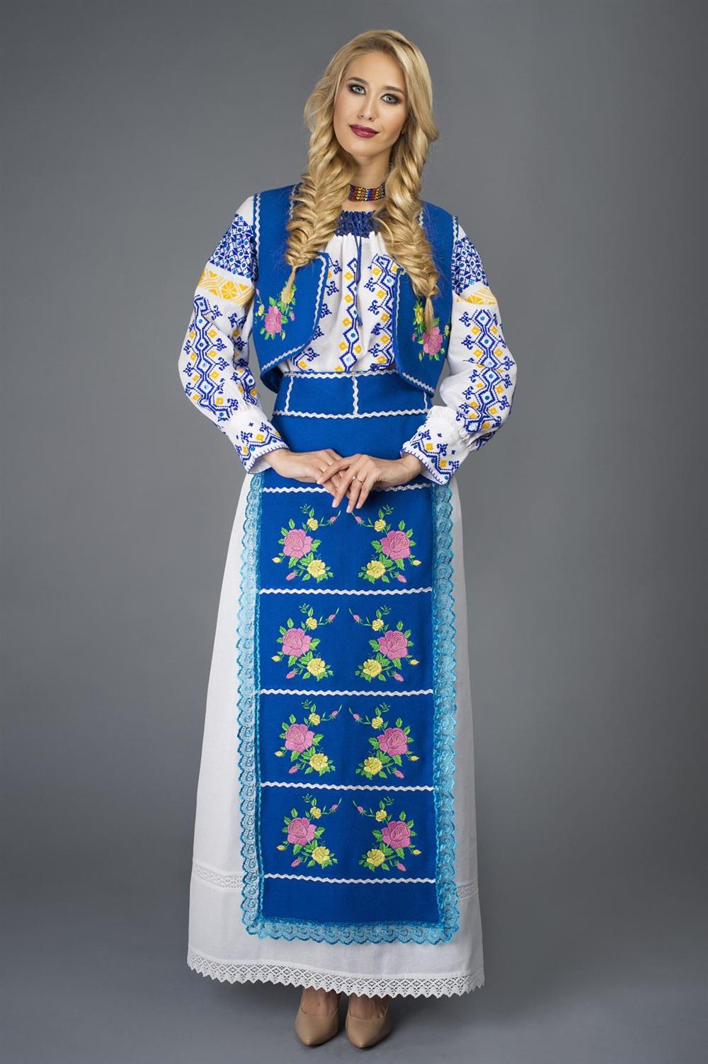 Thorough Mansion winter Costum popular femei Banat