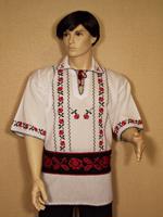 Costum Popular Barbati cu Maneca Scurta  Anton 2